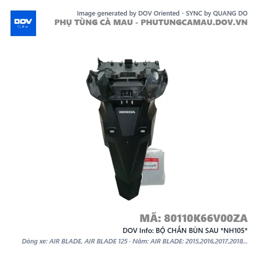 BỘ CHẮN BÙN SAU *NH105*  — 80110K66V00ZA