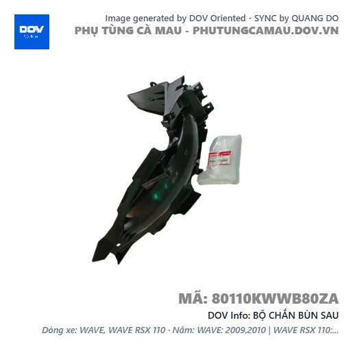 BỘ CHẮN BÙN SAU — 80110KWWB80ZA