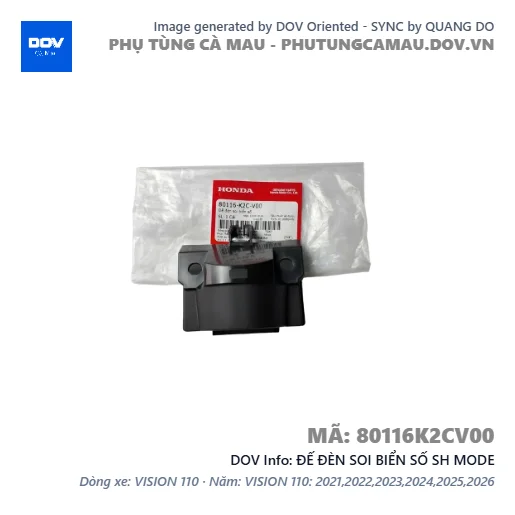 ĐẾ ĐÈN SOI BIỂN SỐ SH MODE — 80116K2CV00