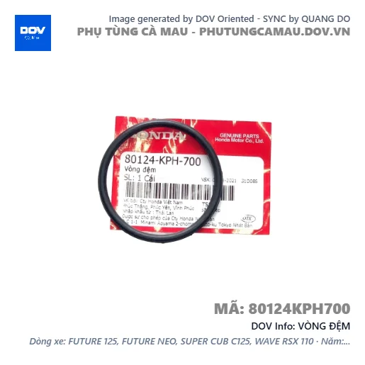 VÒNG ĐỆM  — 80124KPH700