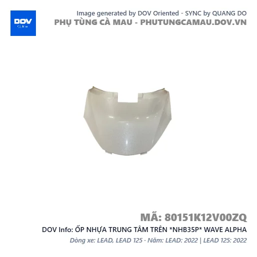ỐP NHỰA TRUNG TÂM TRÊN *NHB35P* WAVE ALPHA — 80151K12V00ZQ
