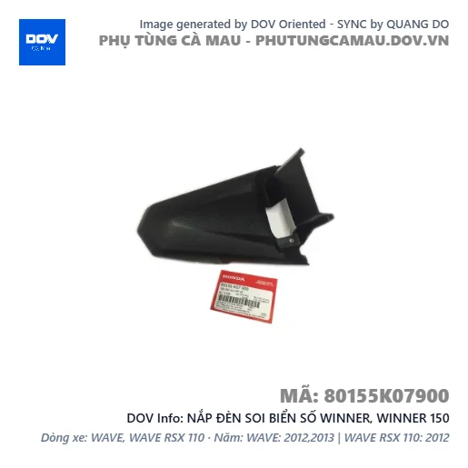 NẮP ĐÈN SOI BIỂN SỐ WINNER, WINNER 150 — 80155K07900