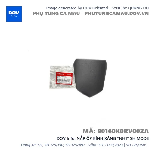 NẮP ỐP BÌNH XĂNG *NH1* SH MODE — 80160K0RV00ZA