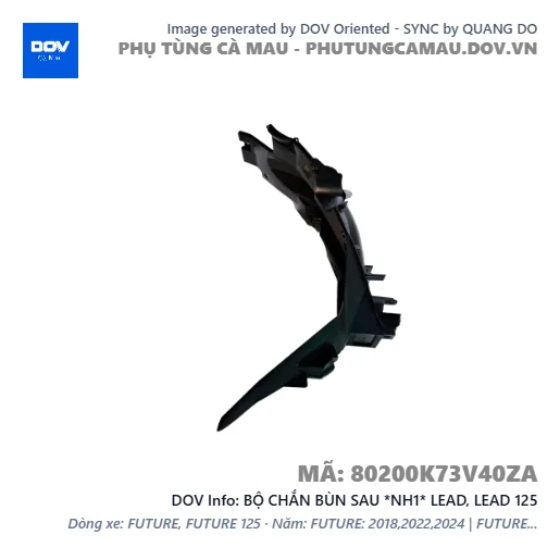 BỘ CHẮN BÙN SAU *NH1* LEAD, LEAD 125 — 80200K73V40ZA