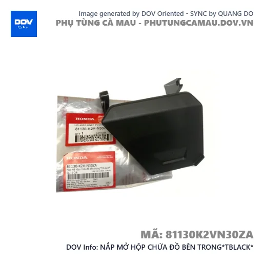 NẮP MỞ HỘP CHỨA ĐỒ BÊN TRONG*TBLACK*  — 81130K2VN30ZA