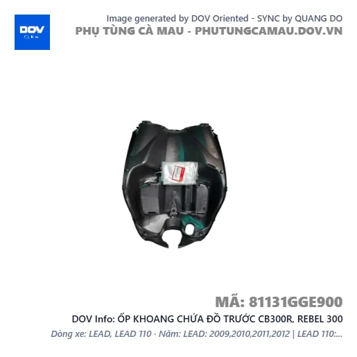 ỐP KHOANG CHỨA ĐỒ TRƯỚC CB300R, REBEL 300 — 81131GGE900