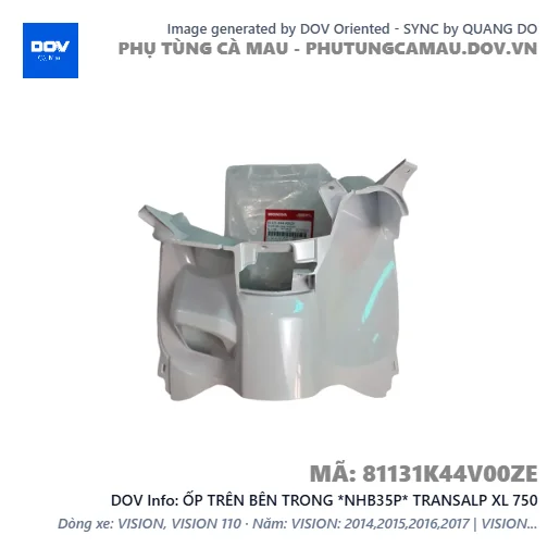 ỐP TRÊN BÊN TRONG *NHB35P* TRANSALP XL 750 — 81131K44V00ZE