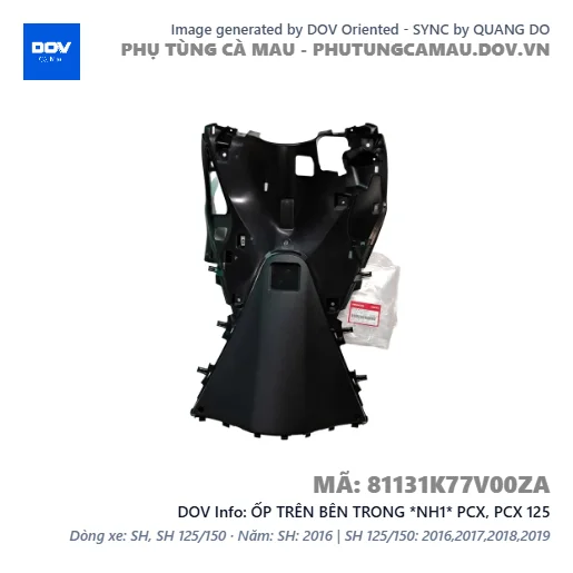 ỐP TRÊN BÊN TRONG *NH1* PCX, PCX 125 — 81131K77V00ZA