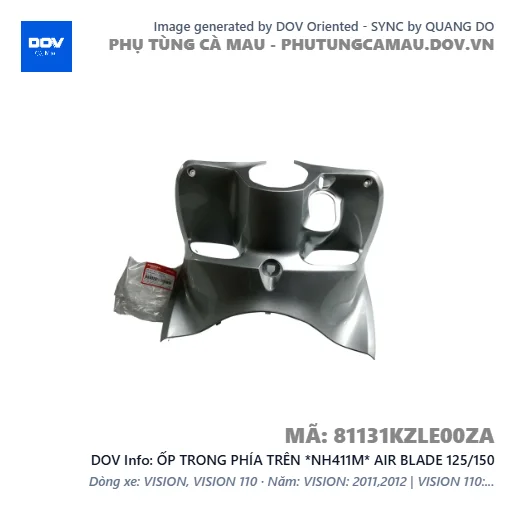 ỐP TRONG PHÍA TRÊN *NH411M* AIR BLADE 125/150 — 81131KZLE00ZA