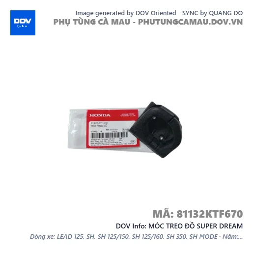 MÓC TREO ĐỒ SUPER DREAM — 81132KTF670