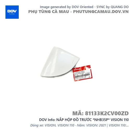NẮP HỘP ĐỒ TRƯỚC *NHB35P* VISION 110 — 81133K2CV00ZD