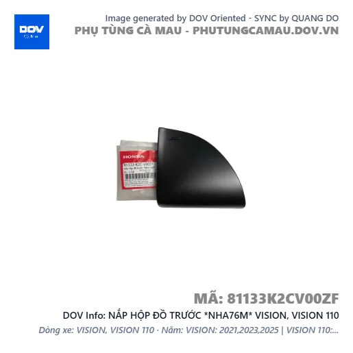 NẮP HỘP ĐỒ TRƯỚC *NHA76M* VISION, VISION 110 — 81133K2CV00ZF