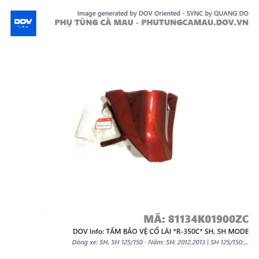 TẤM BẢO VỆ CỔ LÁI *R-350C* SH, SH MODE — 81134K01900ZC