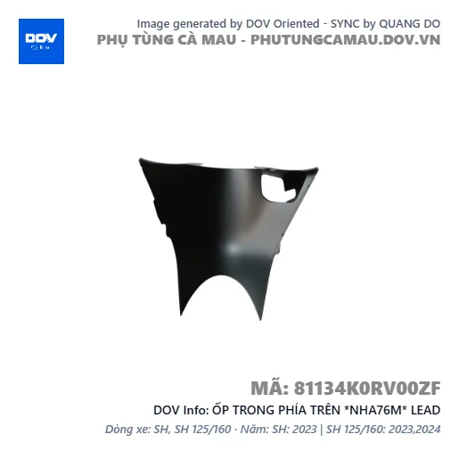 ỐP TRONG PHÍA TRÊN *NHA76M* LEAD — 81134K0RV00ZF