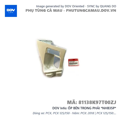 ỐP BÊN TRONG PHẢI *NHB35P*  — 81138K97T00ZJ