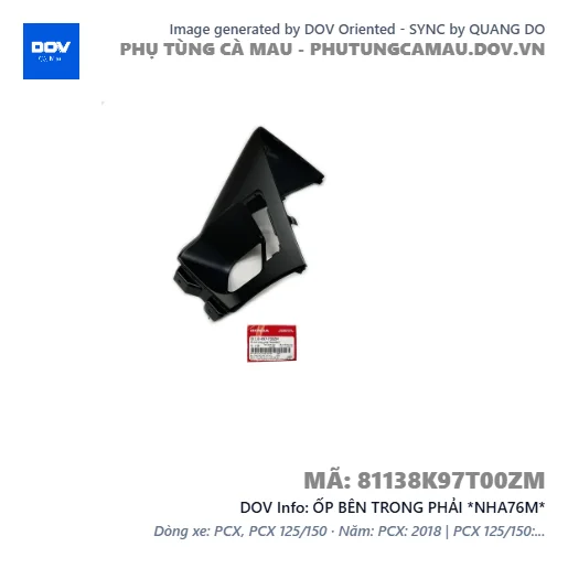 ỐP BÊN TRONG PHẢI *NHA76M*  — 81138K97T00ZM