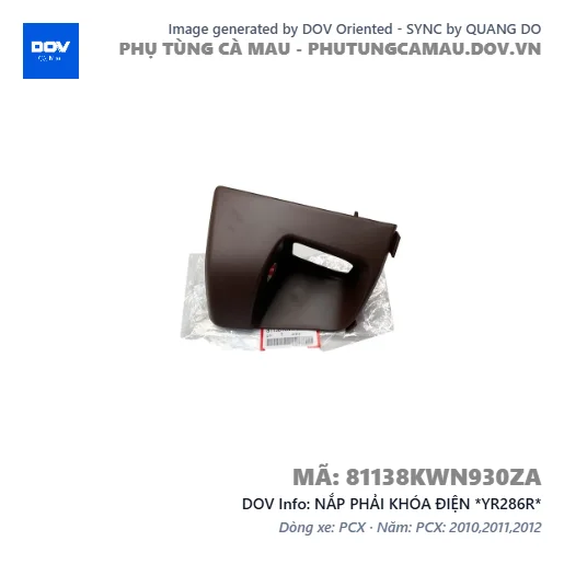 NẮP PHẢI KHÓA ĐIỆN *YR286R*  — 81138KWN930ZA