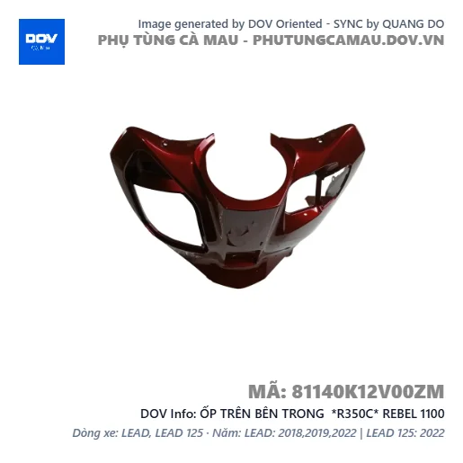 ỐP TRÊN BÊN TRONG  *R350C* REBEL 1100 — 81140K12V00ZM