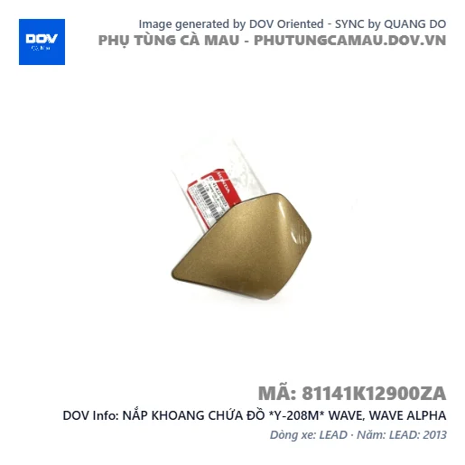 NẮP KHOANG CHỨA ĐỒ *Y-208M* WAVE, WAVE ALPHA — 81141K12900ZA