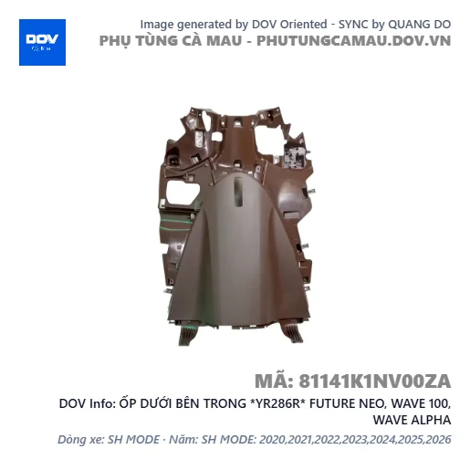 ỐP DƯỚI BÊN TRONG *YR286R* FUTURE NEO, WAVE 100, WAVE ALPHA — 81141K1NV00ZA