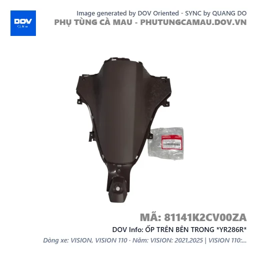 ỐP TRÊN BÊN TRONG *YR286R*  — 81141K2CV00ZA