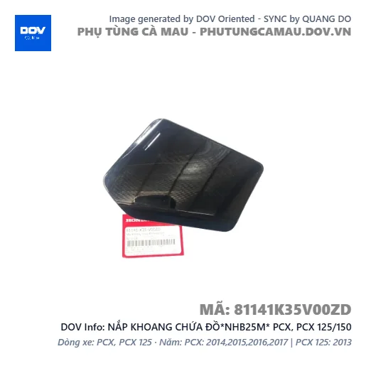 NẮP KHOANG CHỨA ĐỒ*NHB25M* PCX, PCX 125/150 — 81141K35V00ZD
