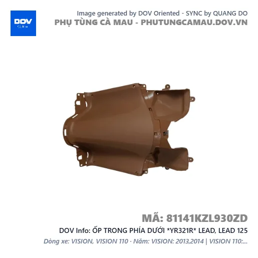 ỐP TRONG PHÍA DƯỚI *YR321R* LEAD, LEAD 125 — 81141KZL930ZD