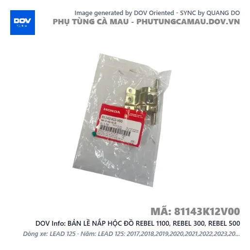 BẢN LỀ NẮP HỘC ĐỒ REBEL 1100, REBEL 300, REBEL 500 — 81143K12V00