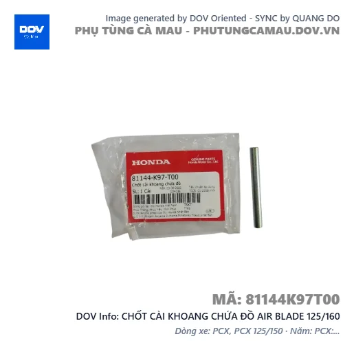CHỐT CÀI KHOANG CHỨA ĐỒ AIR BLADE 125/160 — 81144K97T00