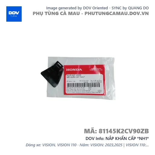 NẮP KHẨN CẤP *NH1* — 81145K2CV90ZB