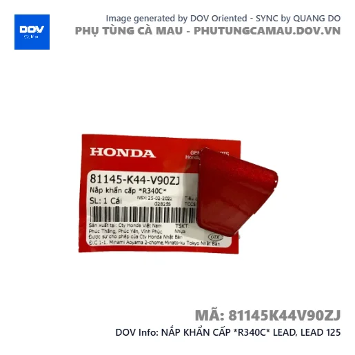 NẮP KHẨN CẤP *R340C* LEAD, LEAD 125 — 81145K44V90ZJ