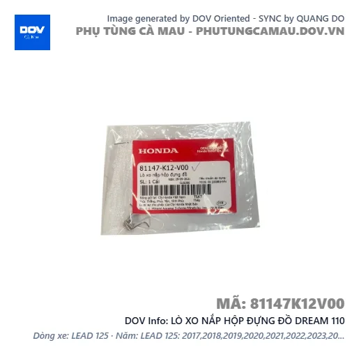 LÒ XO NẮP HỘP ĐỰNG ĐỒ DREAM 110 — 81147K12V00
