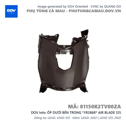 ỐP DƯỚI BÊN TRONG *YR286R* AIR BLADE 125 — 81150K2TV00ZA