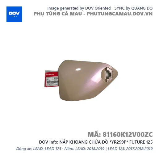 NẮP KHOANG CHỨA ĐỒ *YR299P* FUTURE 125 — 81160K12V00ZC