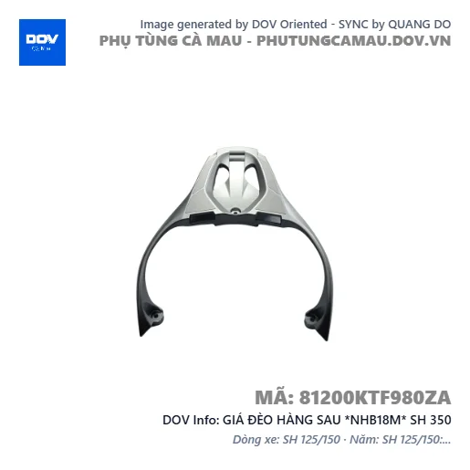 GIÁ ĐÈO HÀNG SAU *NHB18M* SH 350 — 81200KTF980ZA