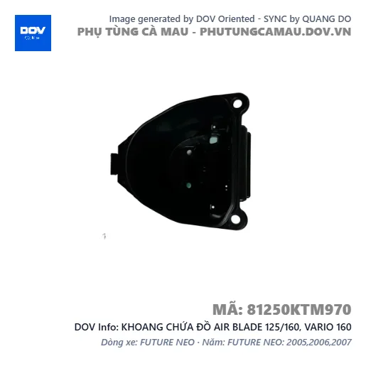 KHOANG CHỨA ĐỒ AIR BLADE 125/160, VARIO 160 — 81250KTM970