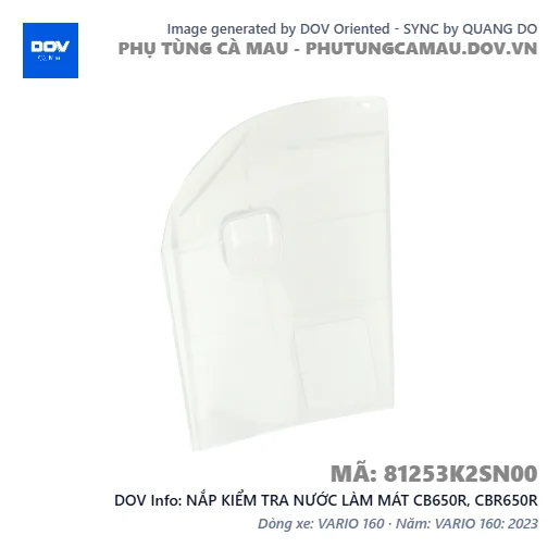NẮP KIỂM TRA NƯỚC LÀM MÁT CB650R, CBR650R — 81253K2SN00