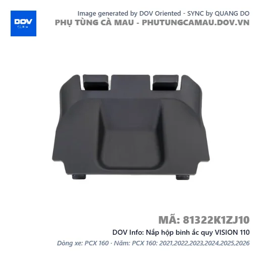 Nắp hộp bình ắc quy VISION 110 — 81322K1ZJ10
