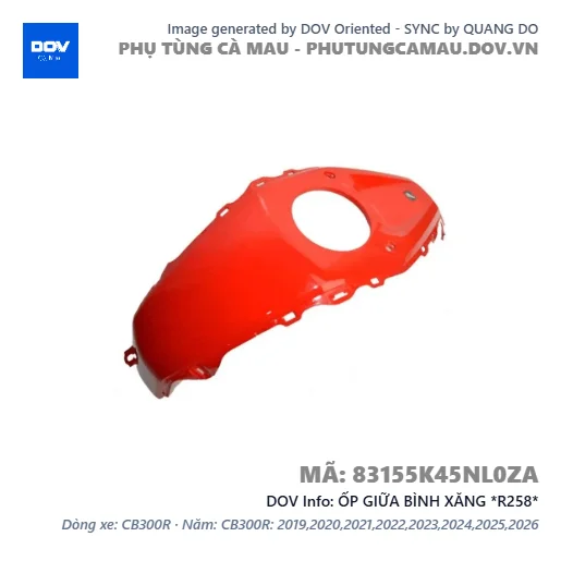 ỐP GIỮA BÌNH XĂNG *R258* — 83155K45NL0ZA
