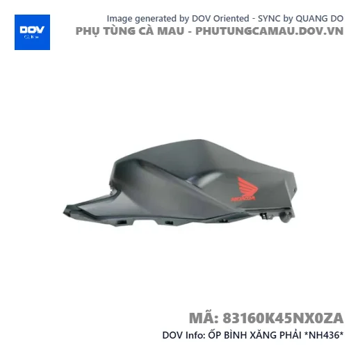 ỐP BÌNH XĂNG PHẢI *NH436*  — 83160K45NX0ZA