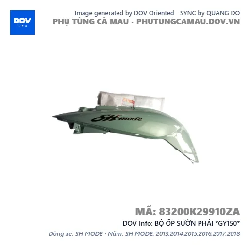 BỘ ỐP SƯỜN PHẢI *GY150*  — 83200K29910ZA