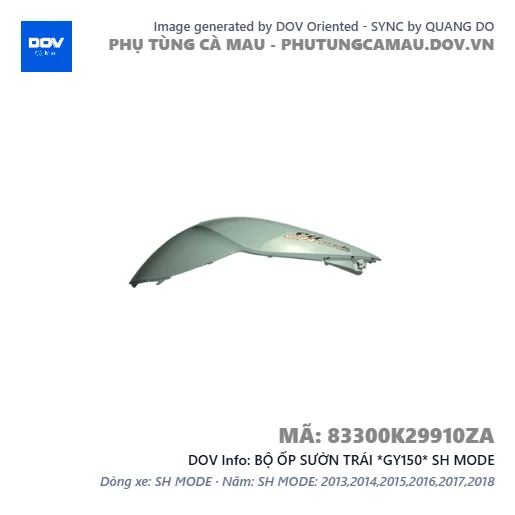 BỘ ỐP SƯỜN TRÁI *GY150* SH MODE — 83300K29910ZA
