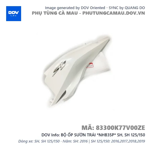 BỘ ỐP SƯỜN TRÁI *NHB35P* SH, SH 125/150 — 83300K77V00ZE