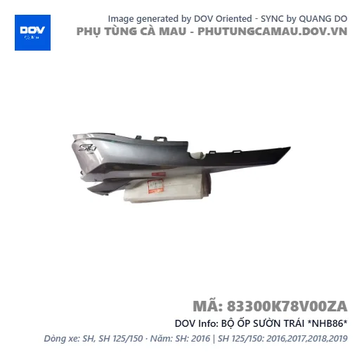 BỘ ỐP SƯỜN TRÁI *NHB86*  — 83300K78V00ZA