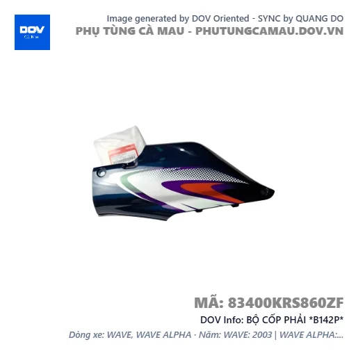 BỘ CỐP PHẢI *B142P*  — 83400KRS860ZF