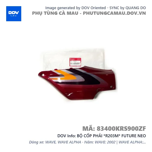 BỘ CỐP PHẢI *R203M* FUTURE NEO — 83400KRS900ZF