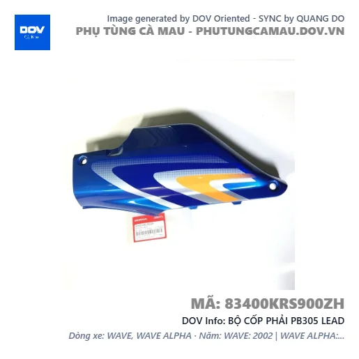 BỘ CỐP PHẢI PB305 LEAD — 83400KRS900ZH
