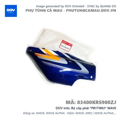 Bộ cốp phải *PB171MU* WAVE — 83400KRS900ZJ