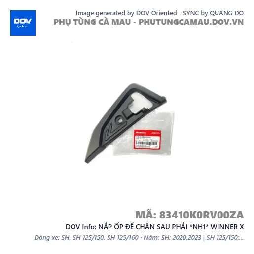 NẮP ỐP ĐỂ CHÂN SAU PHẢI *NH1* WINNER X — 83410K0RV00ZA