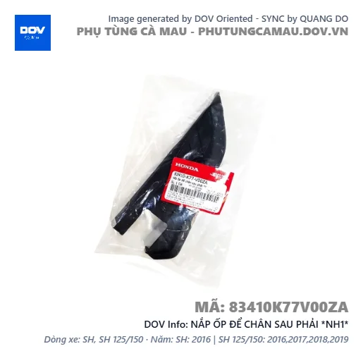 NẮP ỐP ĐỂ CHÂN SAU PHẢI *NH1*  — 83410K77V00ZA